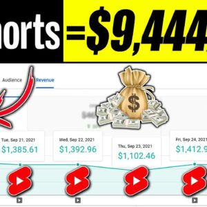 HowTo Make Money With YouTube Shorts | Brand New Strategy To Make $9,444/Wk Without Filming